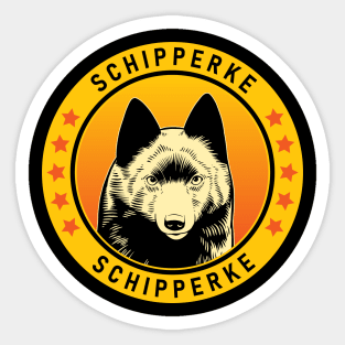 Schipperke Dog Portrait Sticker